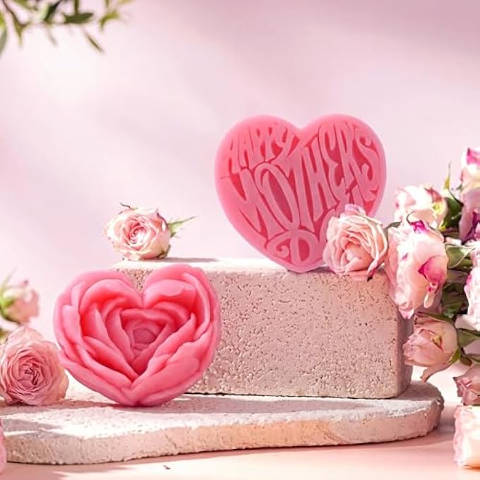 Swiffen HAPPY MOTHER'S DAY GIFT SOAP FOR MOM HEART-SHAPED AND FLOWER SOAP FROM DAUGHTER SON SPA PRESENTS FOR CHRISTMAS MOTHERS DAY GIFT - Image 3